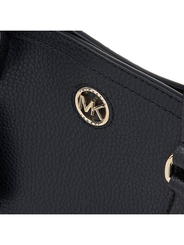 Chantal Medium Pebbled Leather Tote Bag Black - MICHAEL KORS - BALAAN 7