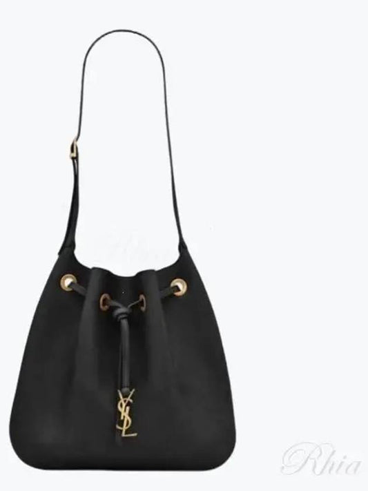 Paris 7 Medium Soft Leather Shoulder Bag Black - SAINT LAURENT - BALAAN 2