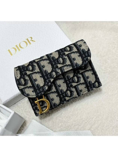 Oblique Saddle Card Wallet S5611CTZQ - DIOR - BALAAN 2