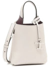 Micro Leather Mini Tote Bag White - TOD'S - BALAAN 3