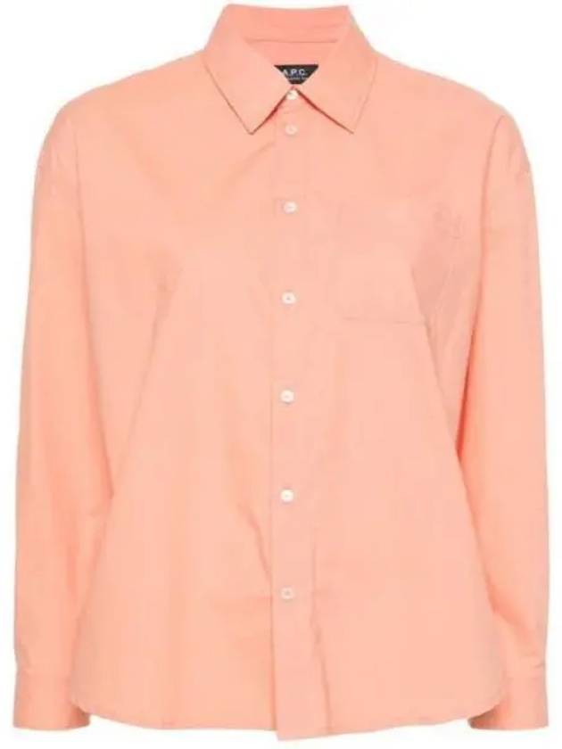 Boyfriend Long Sleeve Shirt Pink - A.P.C. - BALAAN 2