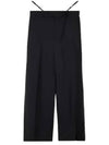 Wool Mohair Straight Pants Black - GUCCI - BALAAN 2