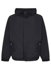 Logo Plaque Drawstring Jacket Black - DOLCE&GABBANA - BALAAN 2