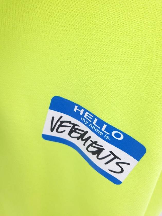 Hello My Name Logo Hoodie S - VETEMENTS - BALAAN 4