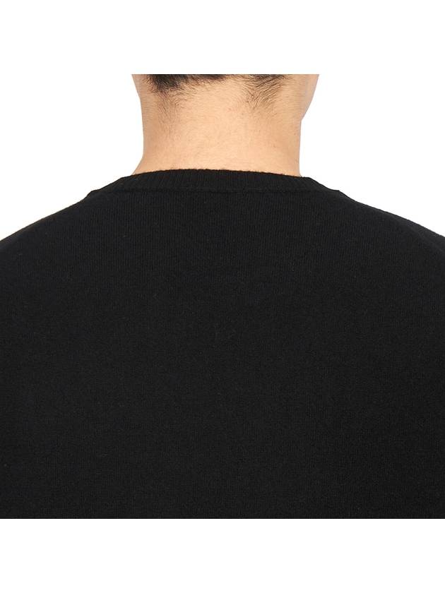 Men's Crew Neck Cashmere Knit Top Black - DRUMOHR - BALAAN 8