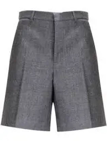 Wool Shorts Grey - GUCCI - BALAAN 2