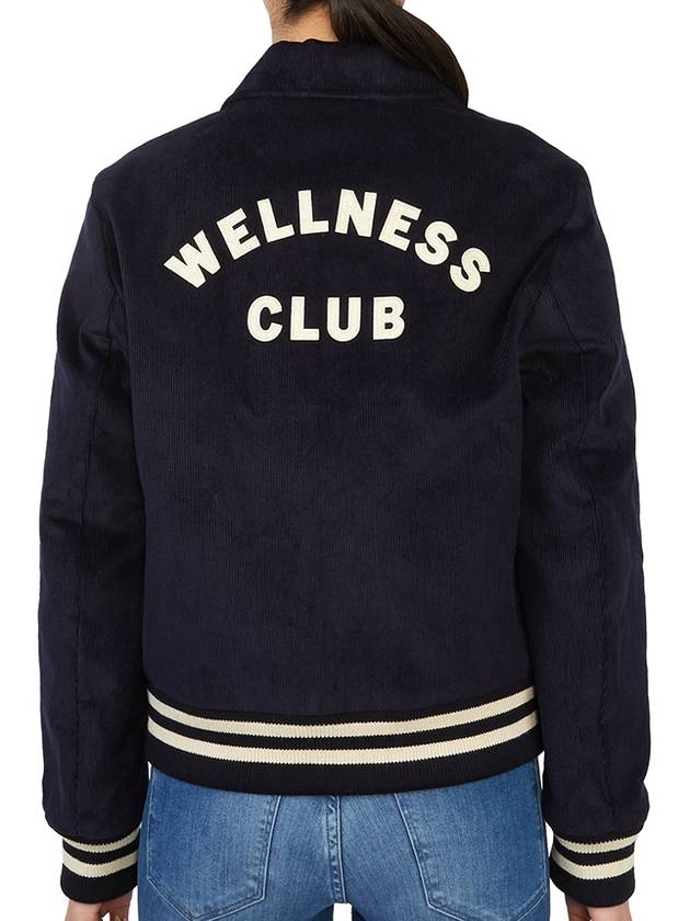 Wellness Corduroy Bomber Jacket Navy - SPORTY & RICH - BALAAN 6