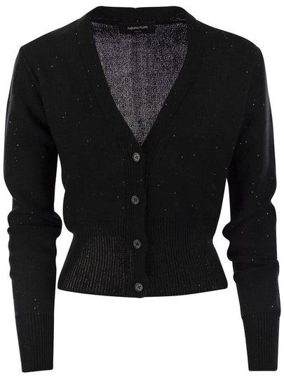 cardigan MAD274F038 D273 825 BLACK - FABIANA FILIPPI - BALAAN 2