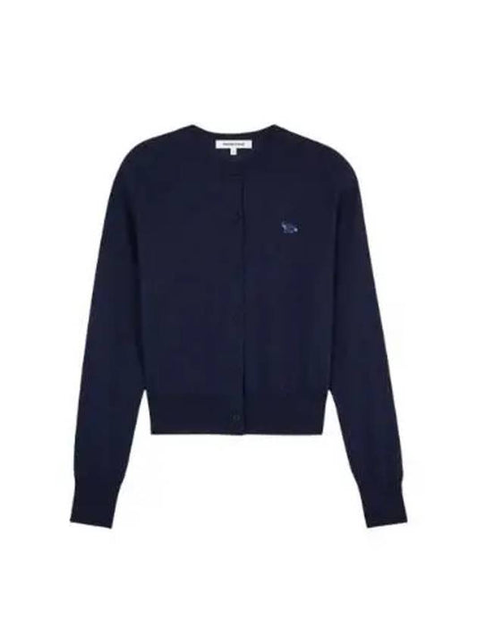 Baby Fox Patch Regular Cardigan Blue - MAISON KITSUNE - BALAAN 2