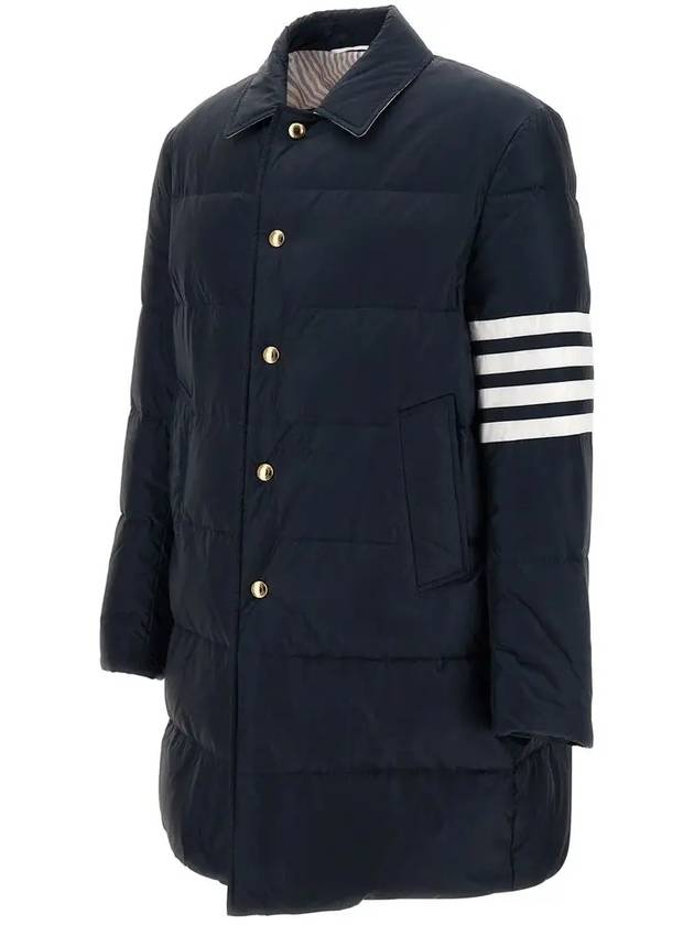 Men's 4 Bar Stripe Matte Finish Padding Navy - THOM BROWNE - BALAAN 4