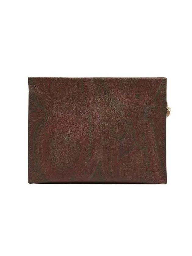 Paisley Print Clutch Bag Brown - ETRO - BALAAN 5