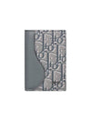 Oblique Saddle Bifold Card Wallet Deep Grey - DIOR - BALAAN 1