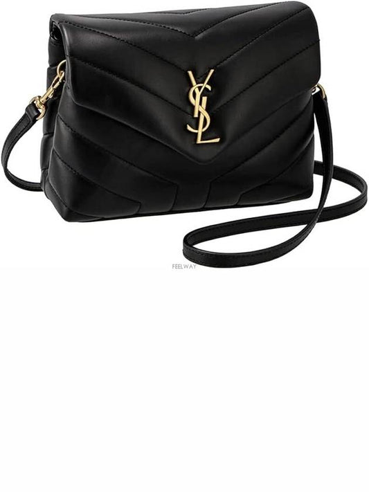 Loulou Toy Matelasse Shoulder Bag Black - SAINT LAURENT - BALAAN 2