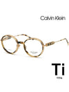 Titanium glasses frame CKNYC1815 244 light Soltex - CALVIN KLEIN - BALAAN 1