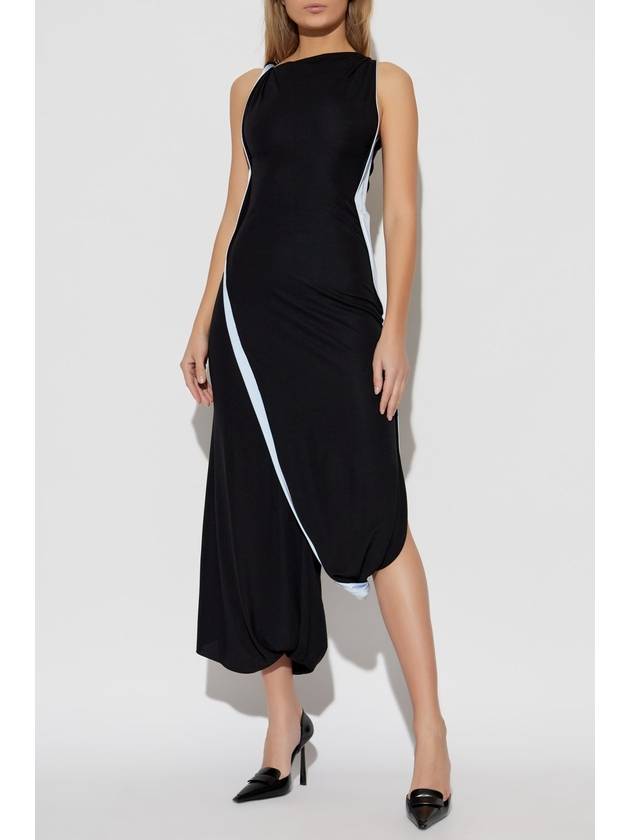 Victoria Beckham Dress With Twisted Strap, Women's, Black - VICTORIA BECKHAM - BALAAN 3