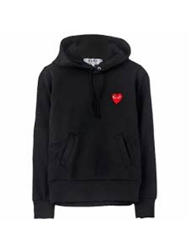 Red Heart Wappen Hoodie Top P1 T173 1 Black - COMME DES GARCONS - BALAAN 1