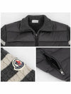 9B00013 M1115 921 Logo Patch Padded Wool Zip up Cardigan - MONCLER - BALAAN 5