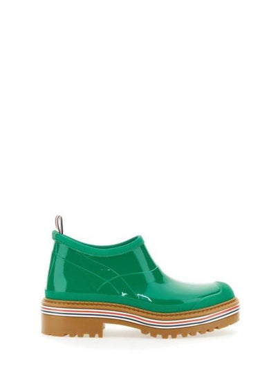 Women's Molded Rubber Garden Middle Boots Light Green - THOM BROWNE - BALAAN 2