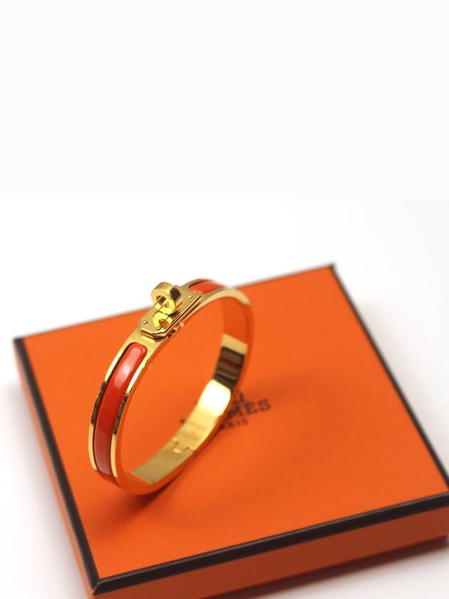 Mini Click Kelly Bracelet Orange Gold H200004FP - HERMES - BALAAN 3