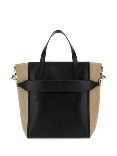 Sense Medium Tote Bag Black - CHLOE - BALAAN 1