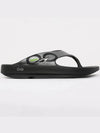 Men s Sandals Flip Flops 1001 BLACK GRAPHITE - OOFOS - BALAAN 3