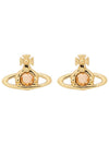 Nano Solitaire Crystal Earrings Gold - VIVIENNE WESTWOOD - BALAAN 2