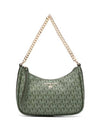 Jet Set Charm Small Nylon Gabardine Shoulder Bag Green - MICHAEL KORS - BALAAN 1