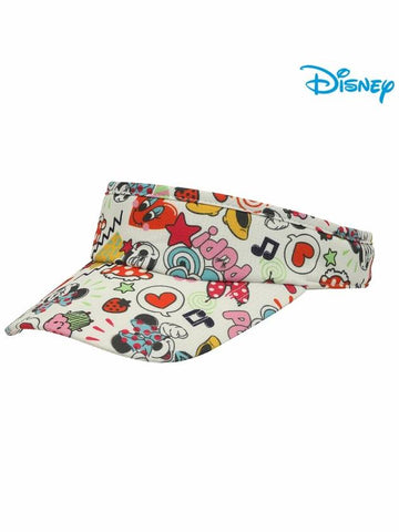 Women s Pattern Sun Visor Cap DI2LAC031 - DISNEY GOLF - BALAAN 1