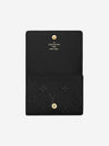 Monogram Embossed Leather Card Wallet Black - LOUIS VUITTON - BALAAN 4