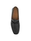 Gancini Ornament Moccasin Loafers Black - SALVATORE FERRAGAMO - BALAAN 4