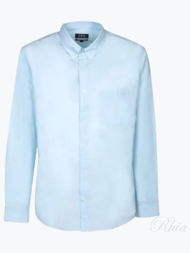 Edouard Long Sleeve Shirt Blue - A.P.C. - BALAAN 2