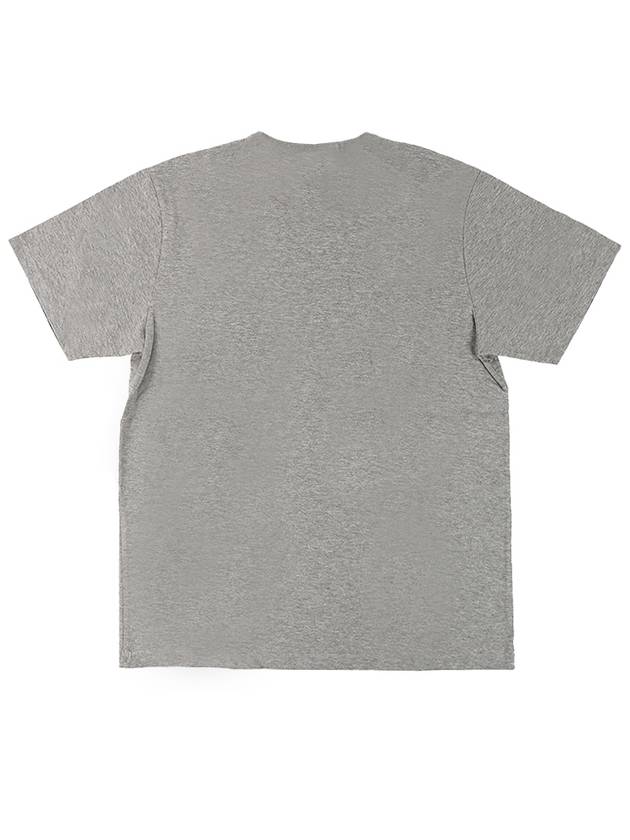 Fox Head Patch Classic Short Sleeve T-Shirt Grey Melange - MAISON KITSUNE - BALAAN 3