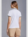 Logo Patch Polo Shirt White - MONCLER - BALAAN 7