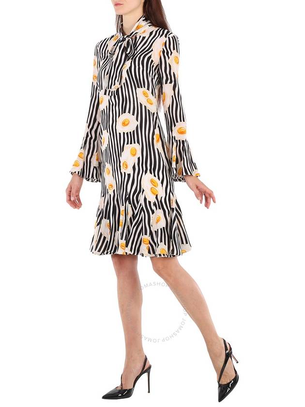 Moschino Ladies Fantasy Print Black Egg Print Dress, Brand Size 36 (US Size 2) - MOSCHINO - BALAAN 3