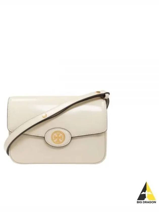 Robinson Spazzolato Convertible Logo Shoulder Bag White - TORY BURCH - BALAAN 2