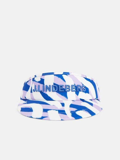 Viktor Print Embroidered Logo Visor Blue Purple - J.LINDEBERG - BALAAN 2