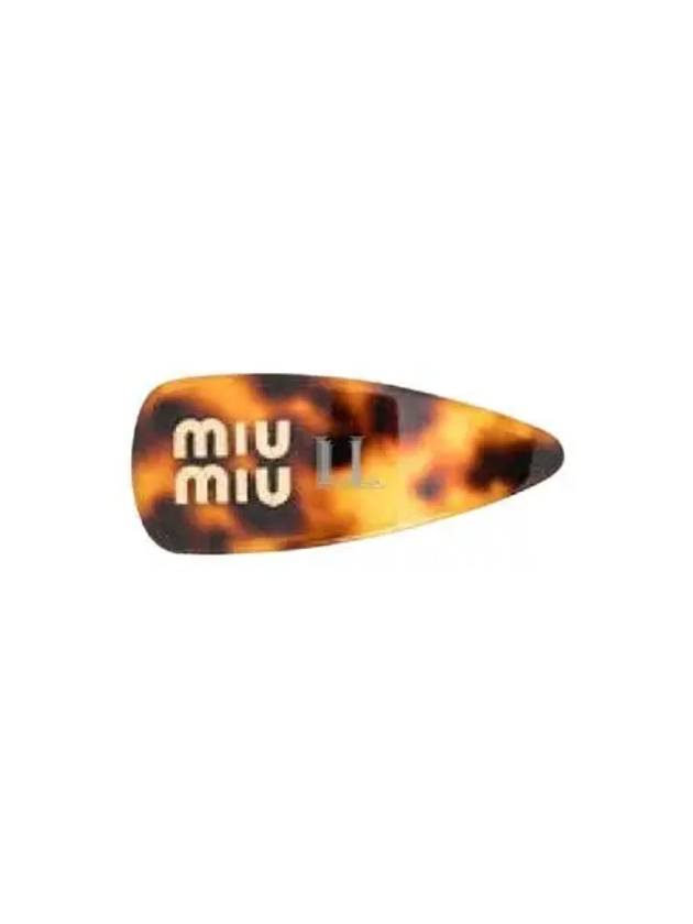 Plexiglas Hair Clip Brown - MIU MIU - BALAAN 2