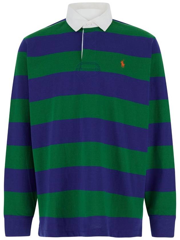 Striped Polo Shirt Green Royal - POLO RALPH LAUREN - BALAAN 2