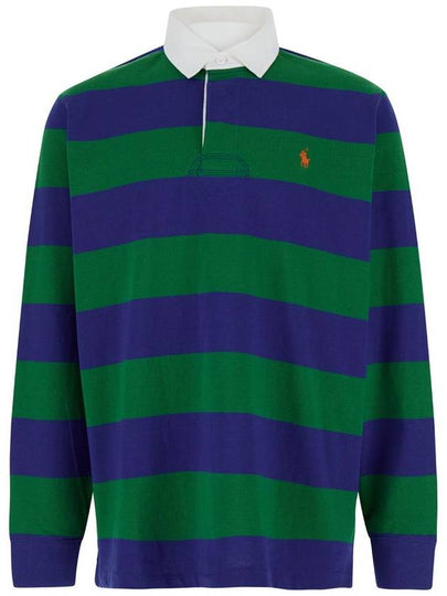 Striped Polo Shirt Green Royal - POLO RALPH LAUREN - BALAAN 2