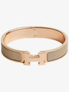 Clickash Bracelet Rose Gold White Silver Palladium Black Marron Creme PM GM - HERMES - BALAAN 7