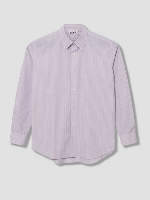 Subin high count cloth striped shirt - AURALEE - BALAAN 1