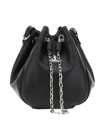 Chrissy Small Bucket Bag Black - VIVIENNE WESTWOOD - BALAAN 1