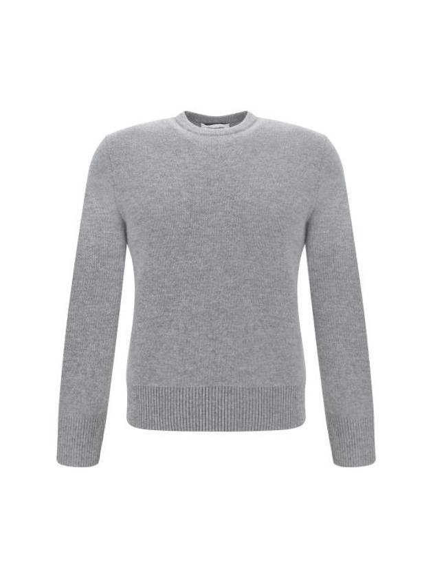 Arm Band Merino Wool Pique Knit Top Grey - THOM BROWNE - BALAAN 1