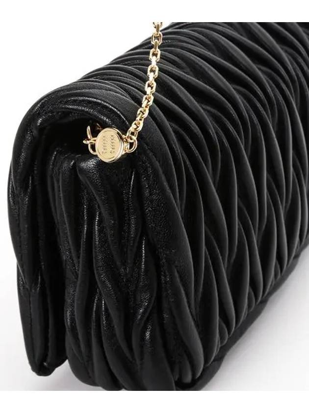 Matelasse Nappa Leather Logo Mini Bag Black - MIU MIU - BALAAN 6