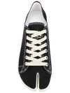 Tabi Canvas Low Top Sneakers Black - MAISON MARGIELA - BALAAN 5