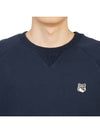 Grey Fox Head Patch Classic Sweatshirt Navy - MAISON KITSUNE - BALAAN 7