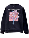 3D Flower Back Logo Sweatshirt Navy - WOOYOUNGMI - BALAAN 2