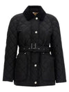 Diamond Quilted Nylon Jacket Black - BURBERRY - BALAAN 2