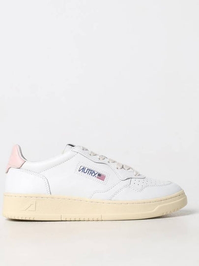 Medalist Pink Tab Leather Low Top Sneakers White - AUTRY - BALAAN 2