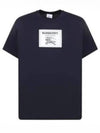 Men's Prorsum Label Cotton Short Sleeve T-Shirt Smoke Navy - BURBERRY - BALAAN 2